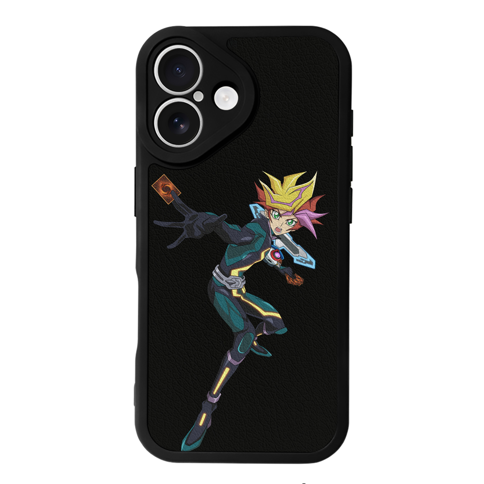 遊☆戯☆王 Yu-Gi-Oh! 【iPhone 16シリーズ対応】シリコンスマホケース（レザー調） 材質：シリコン